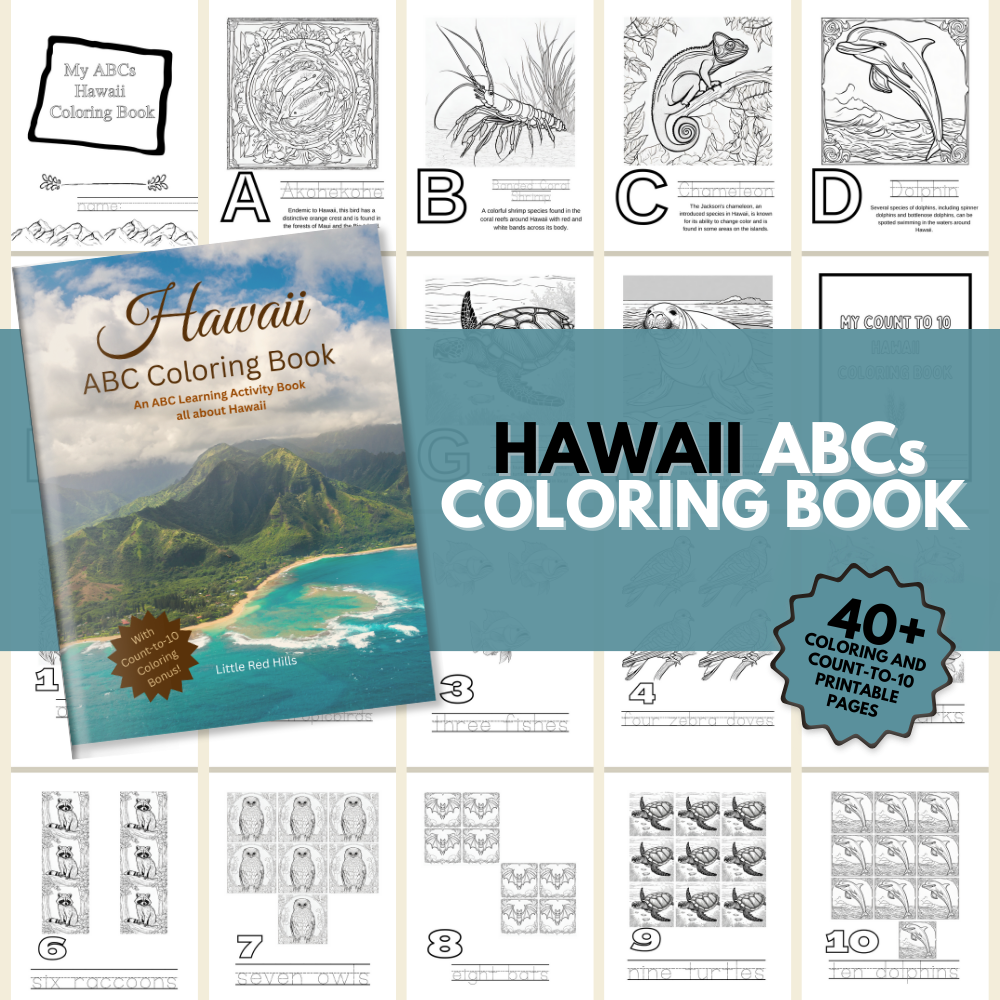 My Hawaii ABCs Coloring Book: An ABC Learning Activity Book All about Hawaii