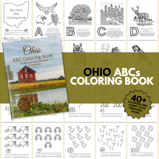 My Ohio ABC Coloring Book: An ABC Learning Activity Book all about Ohio