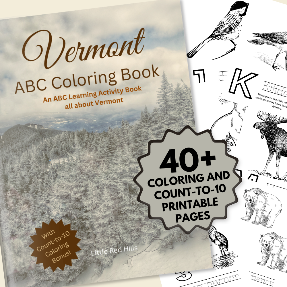 My Vermont ABCs Coloring Book: An ABC Learning and Coloring Kids Activity Book All about Vermont