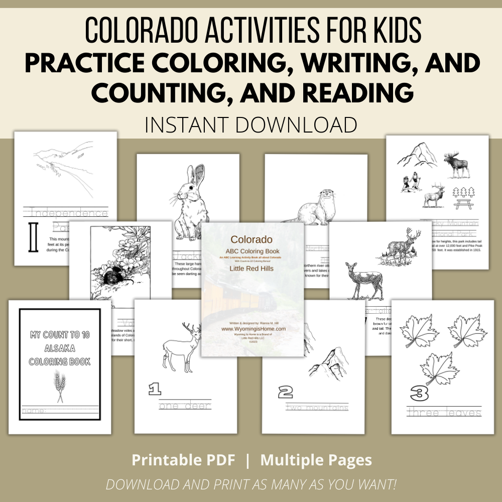 My Colorado ABCs Coloring Book: An ABC Learning Activity Book all about Colorado