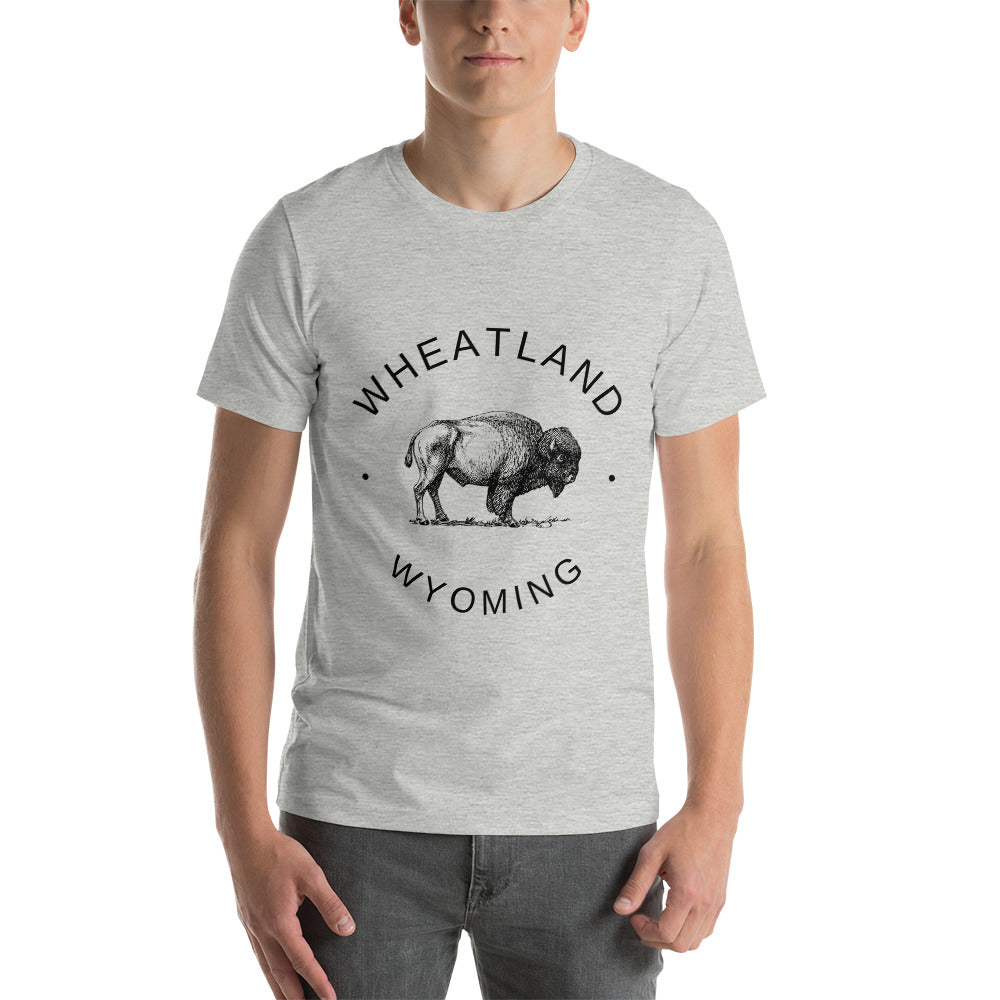 Wheatland Wyoming Cozy Bison T-Shirt