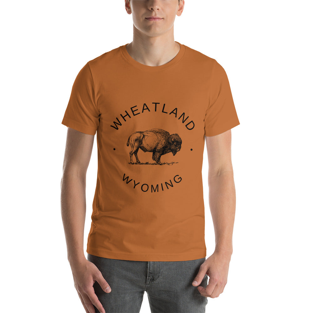 Wheatland Wyoming Cozy Bison T-Shirt